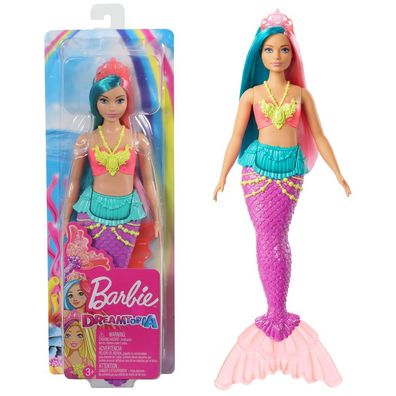 Meerjungfrau-Puppe | Barbie Dreamtopia | Türkis Pinke Haare | Mattel