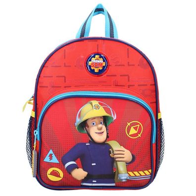 Kinder Rucksack mit Vortasche | Feuerwehrmann Sam | 29 x 24 x 12 cm