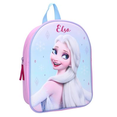 3D Kinder Rucksack Elsa | Disney Eiskönigin Frozen | 30 x 23 x 10 cm