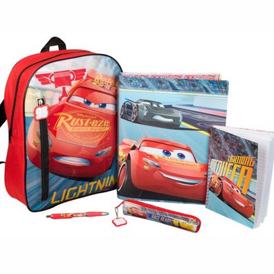 Gefüllter Rucksack mit Schul-Zubehör | Disney Cars | Kinder Tasche
