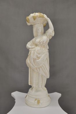 Frauenfigur Frauenstatue Skulptur Frauenbüste Handbemalt Vintage Stil Jugendstil., ,