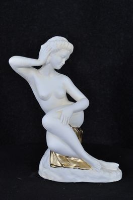 Frauenfigur Frauenstatue Skulptur Frauenbüste Handbemalt Vintage Stil Jugendstil., -,