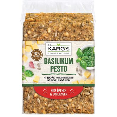Dr. Kargs Basilikum Pesto mit Bergkäse und Sonnenblumenkerne 200g
