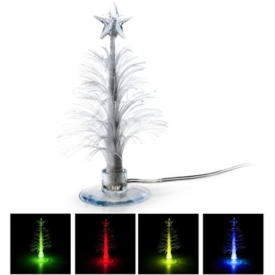 Speedlink USB LED Weihnachtsbaum mit Farbwechsel Glasfaser-Lichter Christbaum