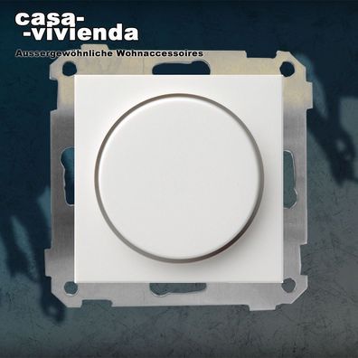 LED-Dimmer, 7-110/ VA, "R, L" - passend für GIRA® System55 - Reinweiß matt