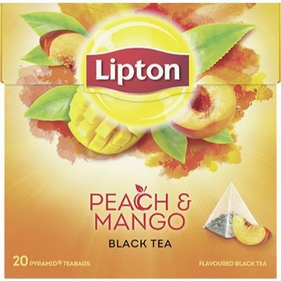 Lipton Schwarzer Tee Peach Mango