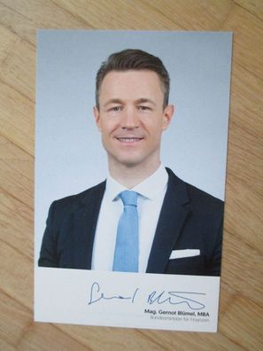 Österreich Bundesminister ÖVP Gernot Blümel - Autogramm!!!