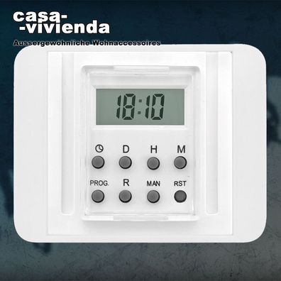 Elektronische LCD-Zeitschaltuhr, Wochenprogramm KLEIN / BUSCH-JAEGER Alpha Nea