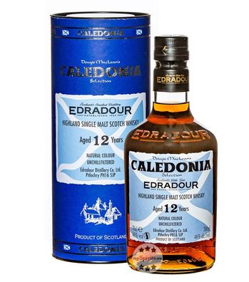 Edradour 12 Jahre Caledonia Single Malt Whisky (46 % Vol., 0,7 Liter) (46 % Vol., hid