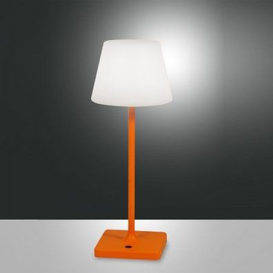 Fabas Luce 3701-30-170 LED Akku Tischleuchte Adam orange 3000K dimmbar