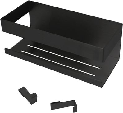 Duschregal, Duschregal ohne Bohren, Badezimmerregal aus Edelstahl, Duschablage, Klebe