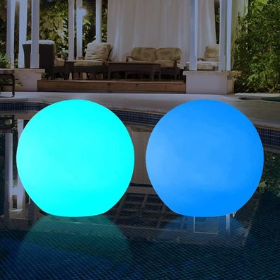 LED-Spa-Licht, 2 Stück 40 cm schwimmende Pool-Lichter LED Wasserdichte IP67-Schwimmla
