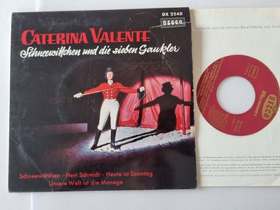 Caterina Valente - Schneewittchen und die sieben Gaukler 7'' Vinyl EP Germany