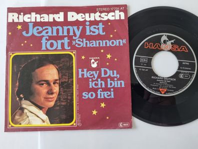 Richard Deutsch - Jeanny ist fort 7'' Vinyl Germany
