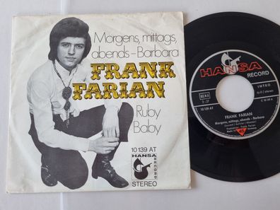Frank Farian - Morgens, mittags, abends - Barbara 7'' Vinyl Germany