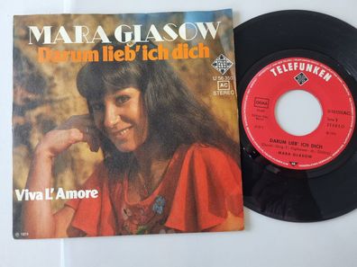 Mara Glasow - Darum lieb' ich dich 7'' Vinyl Germany