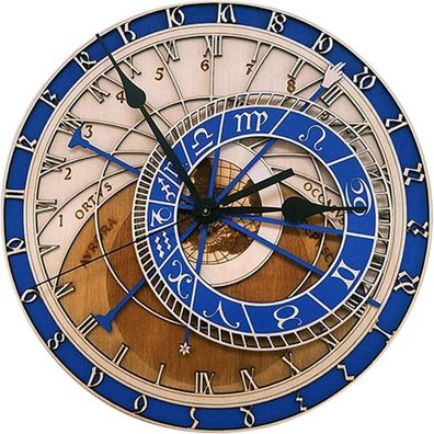 12-Zoll-Prager Astronomische Wanduhr 12 Silent Quartz Clocks Konstellations-Wohnzimme