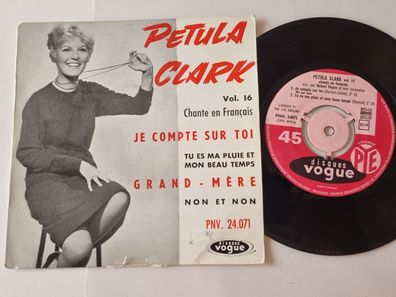 Petula Clark - Je compte sur toi 7'' Vinyl EP France SUNG IN FRENCH
