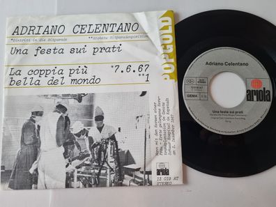 Adriano Celentano - Una festa sui prati/ La coppia piu bella del mondo 7'' Vinyl