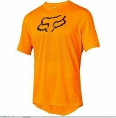 Fox Herren trikot Radsport Fahrrad-Tops T shirt Freizeit Kurzarm Gelb