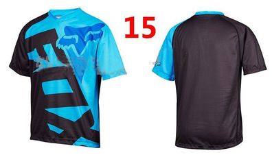Fox Herren trikot Radsport Fahrrad-Tops T shirt Freizeit Kurzarm jersey #15
