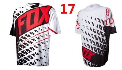 Fox Herren trikot Radsport Fahrrad-Tops T shirt Freizeit Kurzarm jersey #17