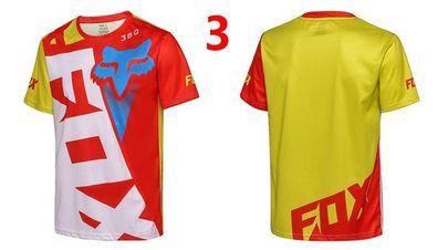 Fox Herren trikot Radsport Fahrrad-Tops T shirt Freizeit Kurzarm jersey #3
