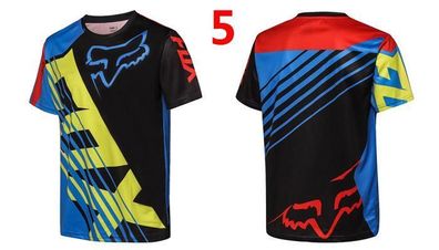 Fox Herren trikot Radsport Fahrrad-Tops T shirt Freizeit Kurzarm jersey #5