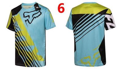 Fox Herren trikot Radsport Fahrrad-Tops T shirt Freizeit Kurzarm jersey #6
