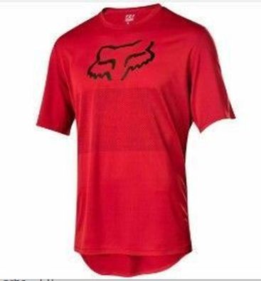 Fox Herren trikot Radsport Fahrrad-Tops T shirt Freizeit Kurzarm Rot