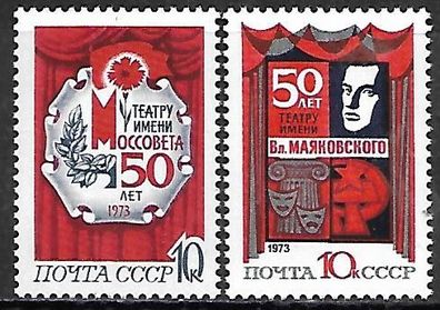 Sowjetunion postfrisch Michel-Nummer 4094-4095