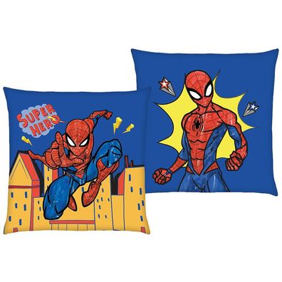 Superhero Spider-Man | 40 x 40 cm | Kinder Deko-Kissen | Wende-Motiv