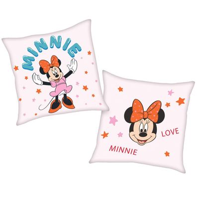 Minnie Maus Love | Kinder Deko-Kissen 40 x 40 cm | Disney Minnie Mouse