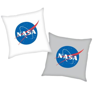 Logo | NASA | 40 x 40 cm | Kinder Deko-Kissen | Wende-Motiv