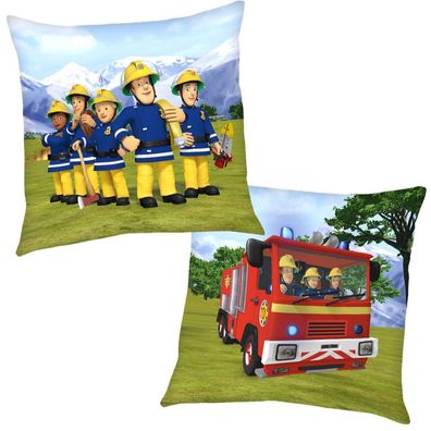 Bergrettung | Kinder Deko-Kissen 40 x 40 cm | Feuerwehrmann Sam