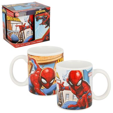 Keramik Tasse | Marvel Spiderman | 325 ml | Henkel-Becher Geschenkbox