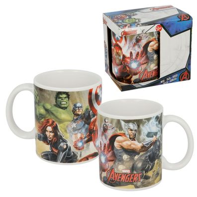 Keramik Tasse | Marvel Avengers | 325 ml | Henkel-Becher Geschenkbox