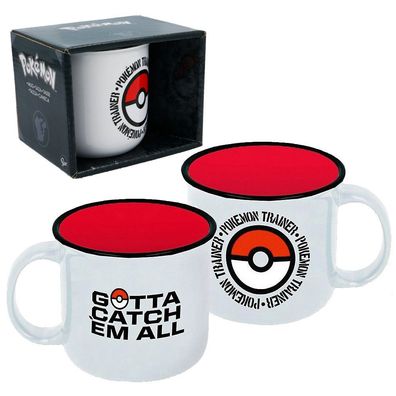 Keramik Tasse Trainer | Pokémon | 400 ml | Henkel-Becher Geschenkbox