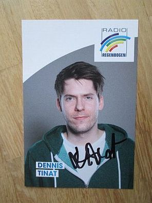 Radio Regenbogen Moderator Dennis Tinat - handsigniertes Autogramm!!!