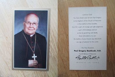Bischof von Metuchen Paul Gregory Bootkoski - handsigniertes Autogramm!!!