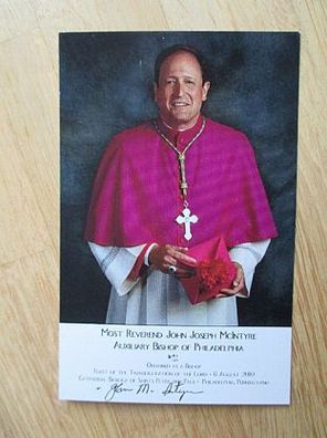 Weihbischof von Philadelphia John Joseph McIntyre - handsigniertes Autogramm!!!