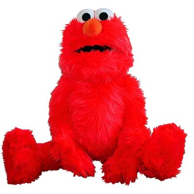 Elmo | Hand-Puppe | Sesamstrasse | 75 cm | Plüsch-Figur | Kuschel-Tier