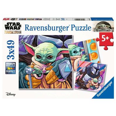 Kinder Puzzle Box 3 x 49 Teile | Star Wars Mandalorian | Ravensburger