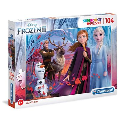 Kinder Puzzle 104 Teile | Disney Frozen II Eiskönigin | Supercolor