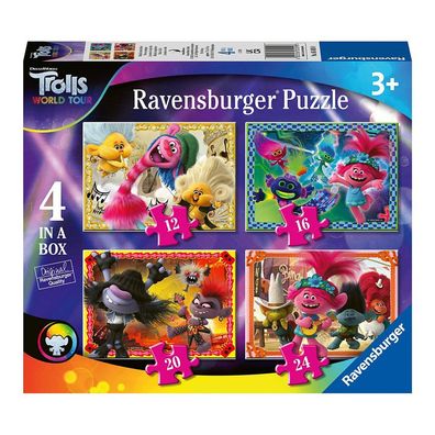 4 in 1 Kinder Puzzle Box | Trolls 2 World Tour | Ravensburger