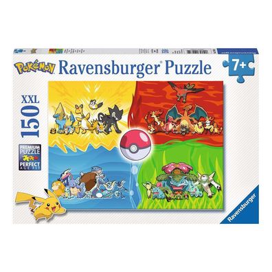 Puzzle XXL 150 Teile | Pokemon | Ravensburger | 4 Elemente