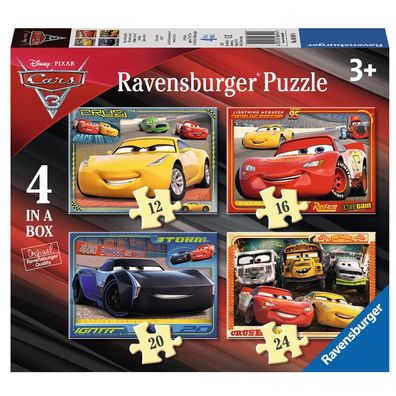 4 in 1 Kinder Puzzle Box | Disney Cars 3 | Ravensburger | Legespiel