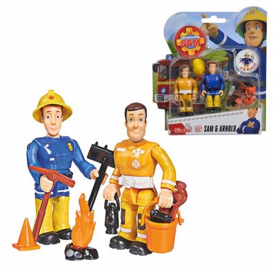 Sam & Arnold | Spiel-Figuren Set | Feuerwehrmann Sam | Simba Toys