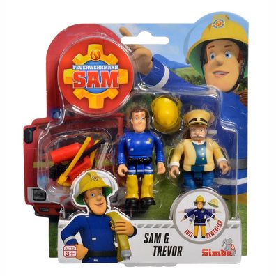 Sam & Trevor | Feuerwehrmann Sam | Spiel-Figuren Set | Simba Toys