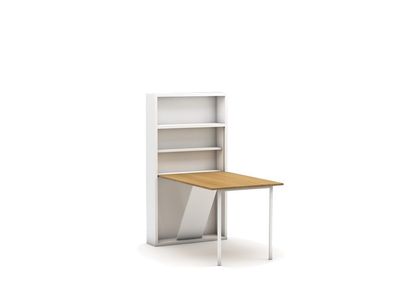 Klapptisch Case in Holzoptik/Weiß